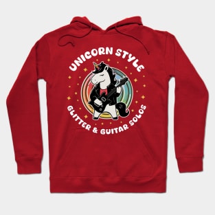 Unicorn rock and roll Hoodie